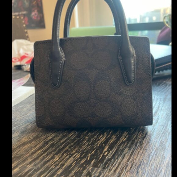 COACH ANDREA MINI CARRYALL IN SIGNATURE CANVAS - Picture 2 of 5